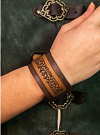 Bracelet médiéval en cuir - Eldamar